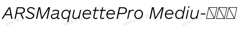 ARSMaquettePro Mediu字体转换